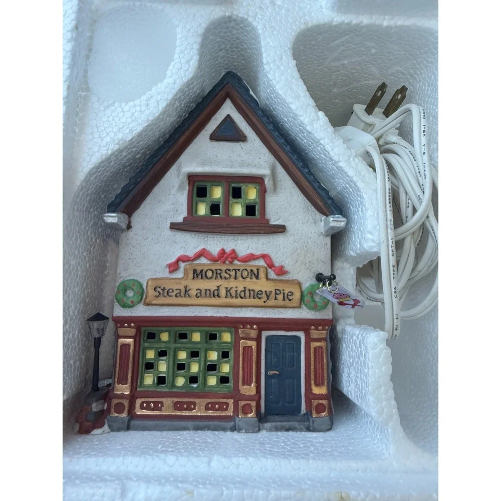 Dept 56 Dickens Village Morston Steak & Kidney Pie Porcelain Building 1995